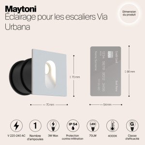 Подсветка для лестниц и ступеней Via Urbana O022-L3W